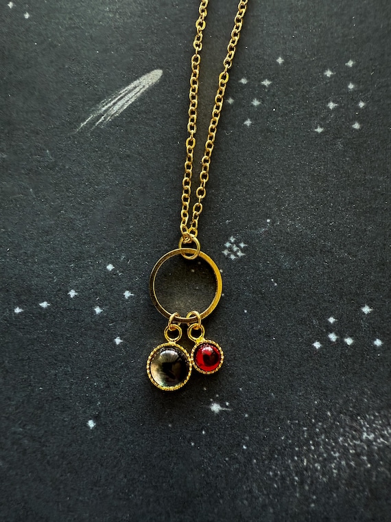 My Moon Birthstone Necklace Custom Jewelry for Birthdays