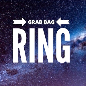 Celestial Jewelry Surprise Ring - Please Read Listing Details - Slightly Flawed Grab Bag Adjustable Ring Gold Silver, Deep Discount Jewelry