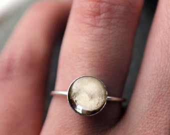 Pluto Sterling Silber Ring - Galaxie Raum Schmuck benutzerdefinierte Größe - Petite Sonnensystem Planet Schmuck Skorpion Sternzeichen Herrschenden Planeten