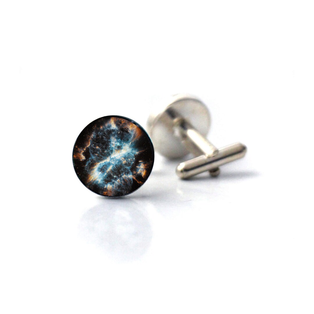 Spiral Planetary Nebula Cuff Links Galaxy Accessories - Etsy