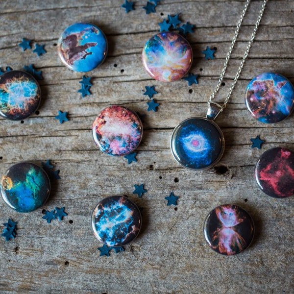 MAGNETS ONLY - Nebula Magnets for Interchangeable Galaxy Jewelry - Helix, Orion, Carina, Butterfly, Pillars of Creation, Crab, Omega, Heart