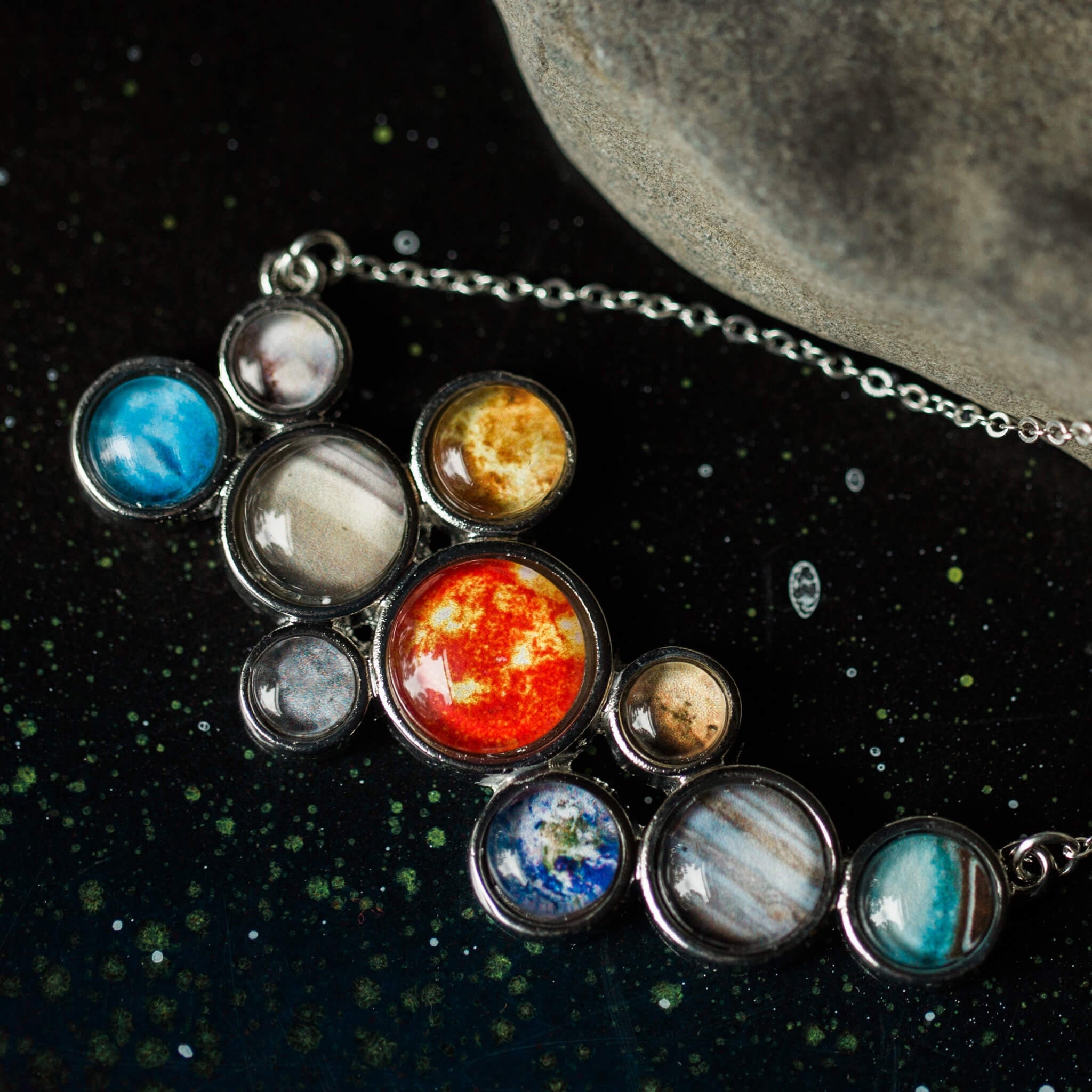 Solar System Necklace | Etsy | Solar system necklace, Solar system crafts,  Jewelery making