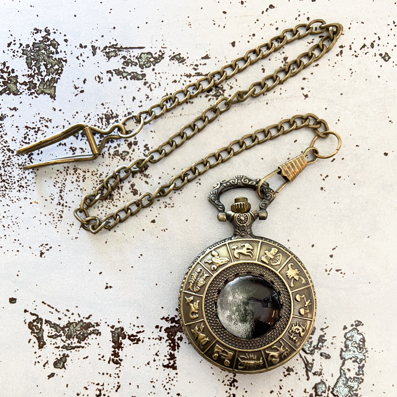 My Moon Custom Lunar Phase Zodiac Pocket Watch How Moon Looked On my-moon-custom-lunar-phase-zodiac-pocket-watch-how-moon-looked-on