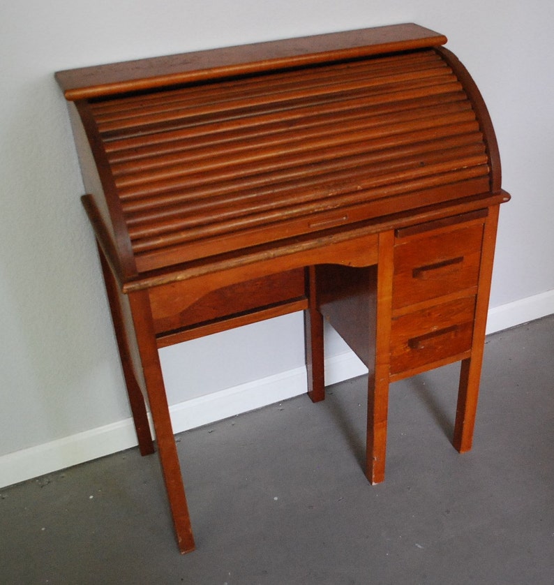 Vintage Roll Top Desk Eastman Childs Etsy