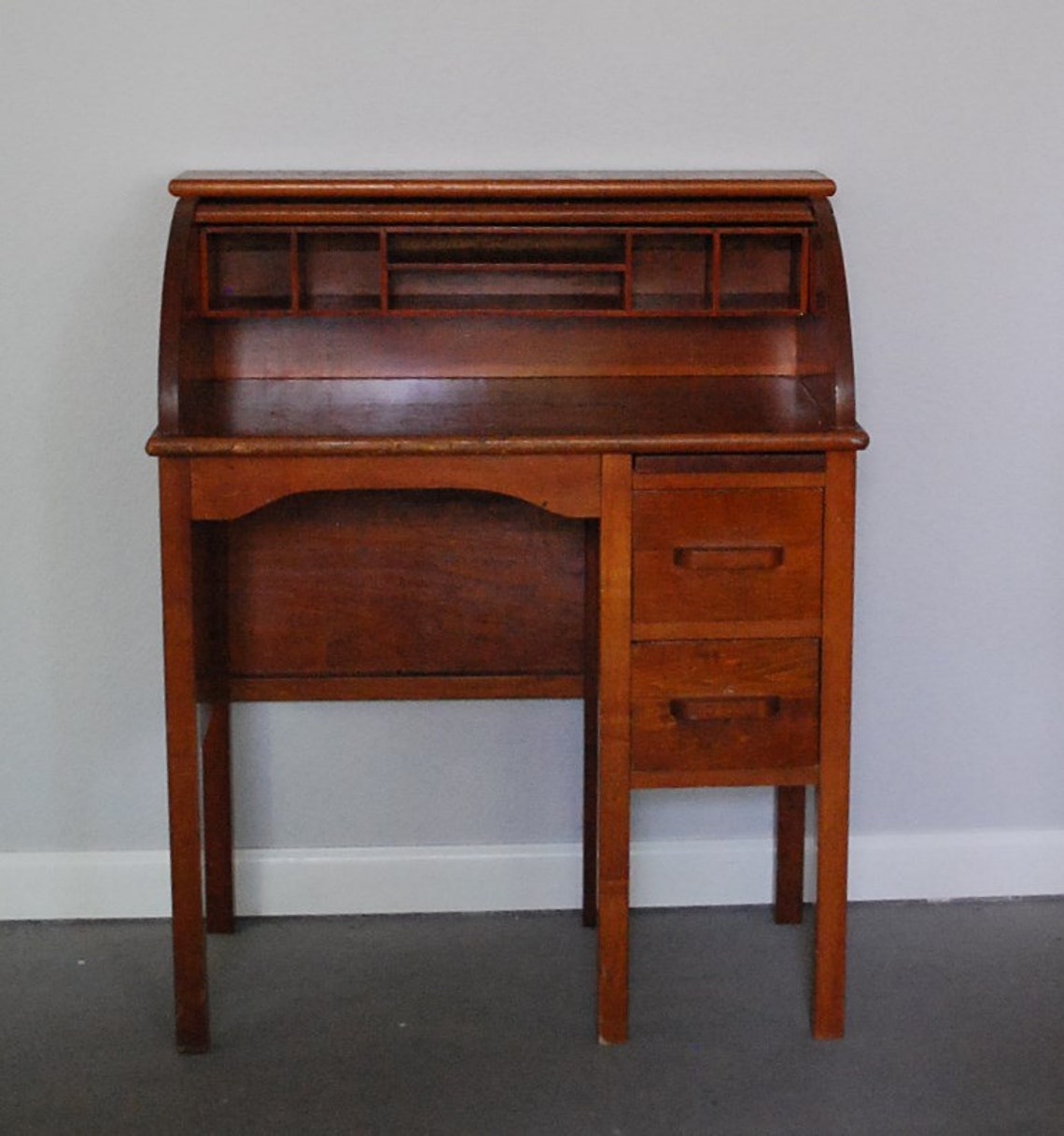 Vintage Roll Top Desk Eastman Childs Etsy