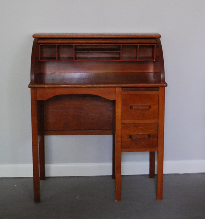 Vintage Roll Top Desk Eastman Childs Etsy