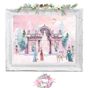 Christmas At Belvedere Jane Austen Regency Diorama Print image 2