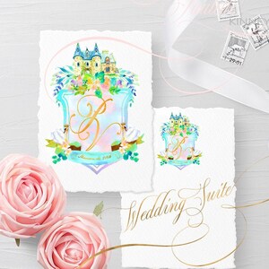 Custom Personalized Crest Wedding and Stationery image 2