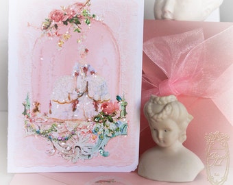 Marie's Spring Confiserie 5 x 7" Einladung Klappkarten Brautparty, Ostern, Hochzeit