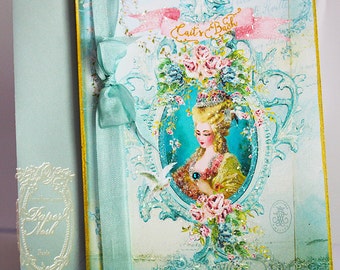 Marie Antoinette Einladungen Musique of Enchantment 6er-Set mit Goldvergoldung Hochzeit, Dusche, Bachelorette, Tee, Party, Event