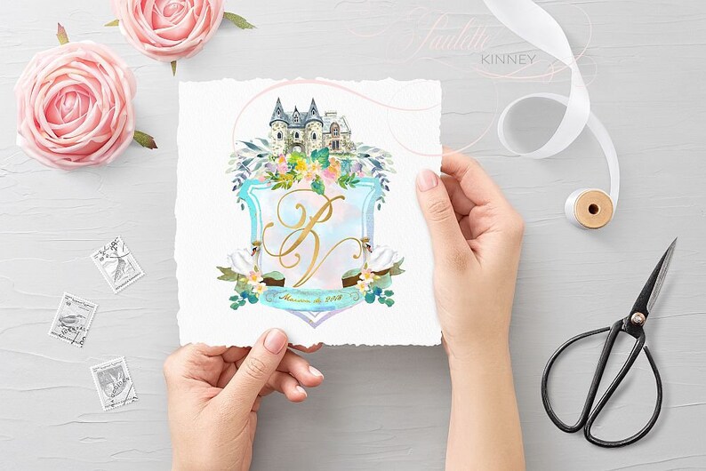 Custom Personalized Crest Wedding and Stationery Bild 5