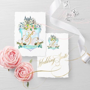 Custom Personalized Crest Wedding and Stationery Bild 4