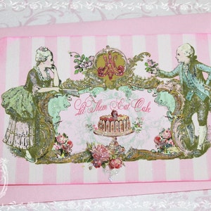 Let Them Eat Cake Set di inviti personalizzati con 6 biglietti bifacciali e buste scintillanti