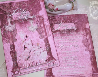 Marie Antoinette Immortal Memorie of the Incomparable for Set of Six Invitations or Stationery Card Set
