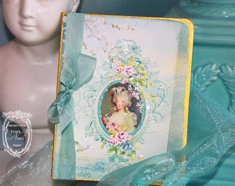 Marie Antoinette Musique of Enchantment Set of Six Gold Gilded Cards Featured In Creating Marie Style Magazine