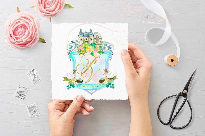 Custom Personalized Crest Wedding and Stationery image 8