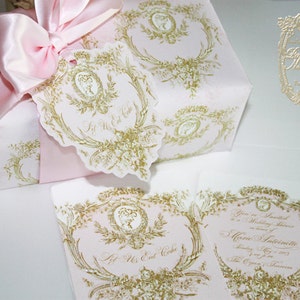 Wrapping Paper, Gift Wrap Marie Antoinette 4 Sheet Set Choose from a Variety of Designs image 5