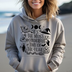 It&#39;s The Most Wonderful Time Of The Year Hoodie, Halloween Hoodie, Witch Halloween, Witchy Hoodie, Spooky Season Shirt, Halloween Season