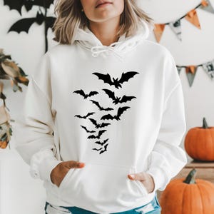 Flying Bats Hoodie, Halloween Bats Hoodie, Spooky Season Hoodie, Fall Hoodie, Halloween Hoodie, Ghost Shirt, Halloween Season, Halloween