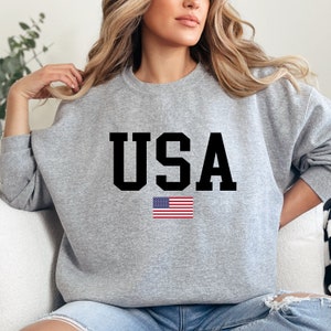USA Flag Sweatshirt, 4th of July Sweatshirt, America Sweatshirt, USA Sweatshirt, Fourth of July Sweatshirt, American Flag Sweatshirt