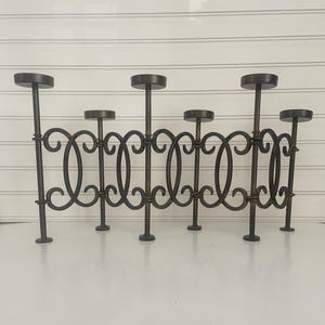 Vintage Candelabra Candle Holder Accordian Metal Candleholder Holds 6 Votive Candles Folding Candlestick Mid Century Home Decor Retro