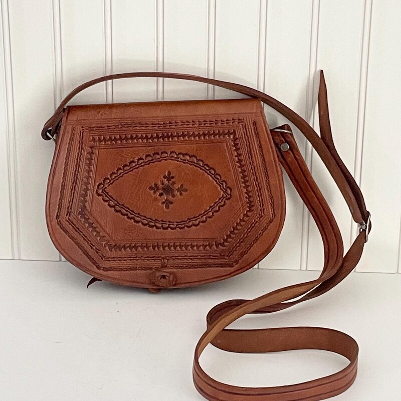 Tooled Brandy Bag