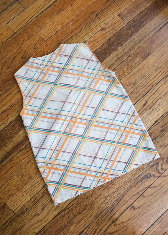 1920s/30s Plaid Cotton Beach Pajama Top - image 3