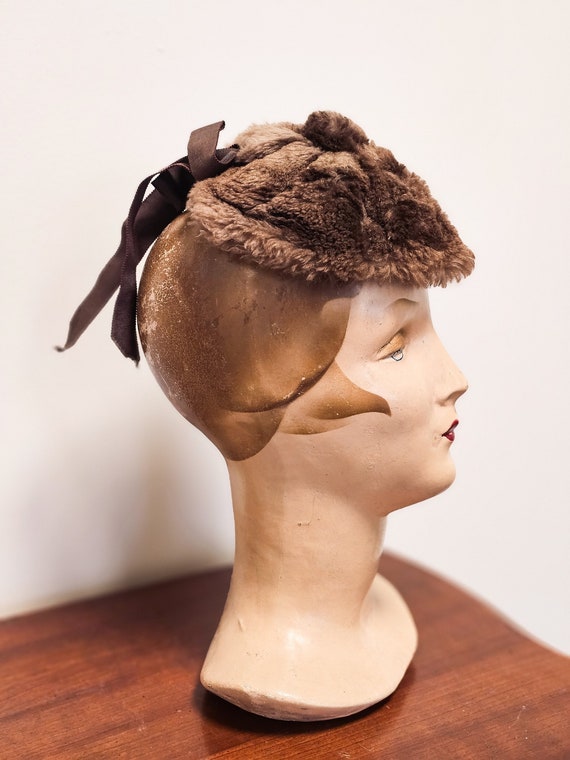 1930s Brown Fur Cap