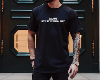 Koszulka Miami How TF Feelin': Koszulka z muzyką rave Johna Summita