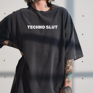 Techno Slut Comfort Colors T-Shirt, Rave Outfit