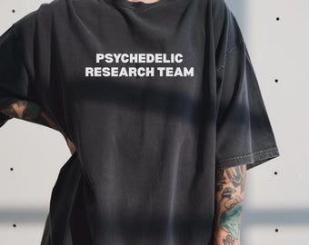 Psychedelic Research Team Comfort Colors Rave T-Shirt: Funny Festival Outfit