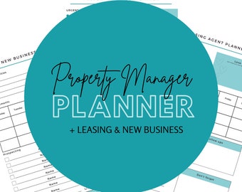 Property Manager Weekly Planner Australia + Leasing & New Business Planners