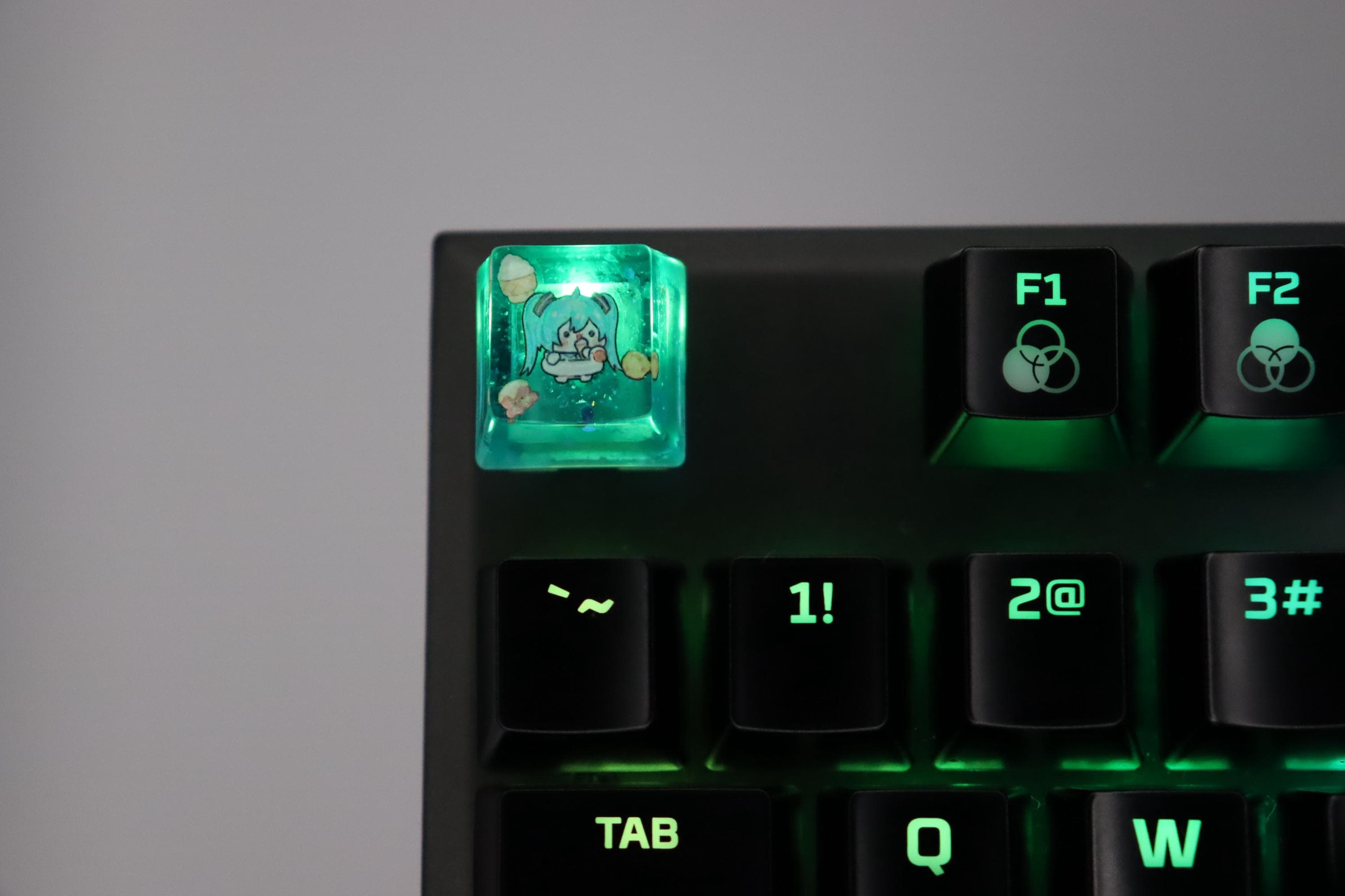 Hatsune Miku Handmade Resin Keycap | Cherry MX Escape Key - Etsy