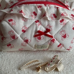 Teddy bear makeup bag