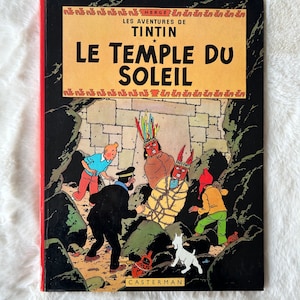 Les Aventures de Tintin: Le Temple du Soleil by Hergé, First Edition Hardcover Comic Book, Published 1949