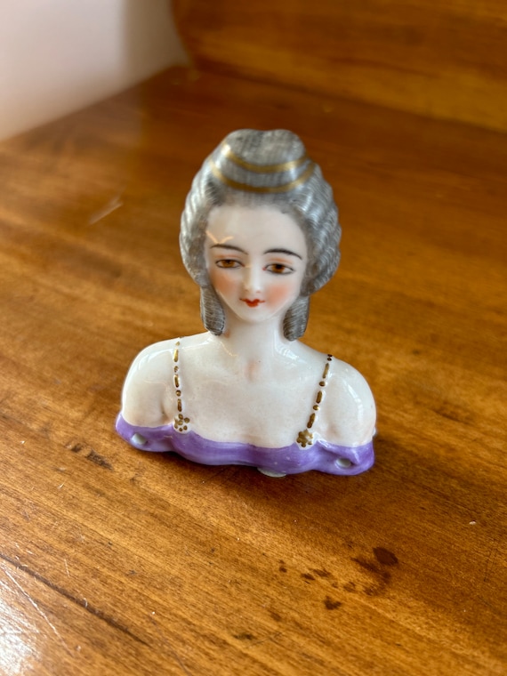 Antique Dressel and Kister Signed Two-sided Double Half Doll