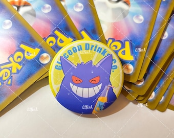 ゲンガー缶バッチ ゲンガー 缶バッジ オレンジ・紫 NYストア ゲンガー