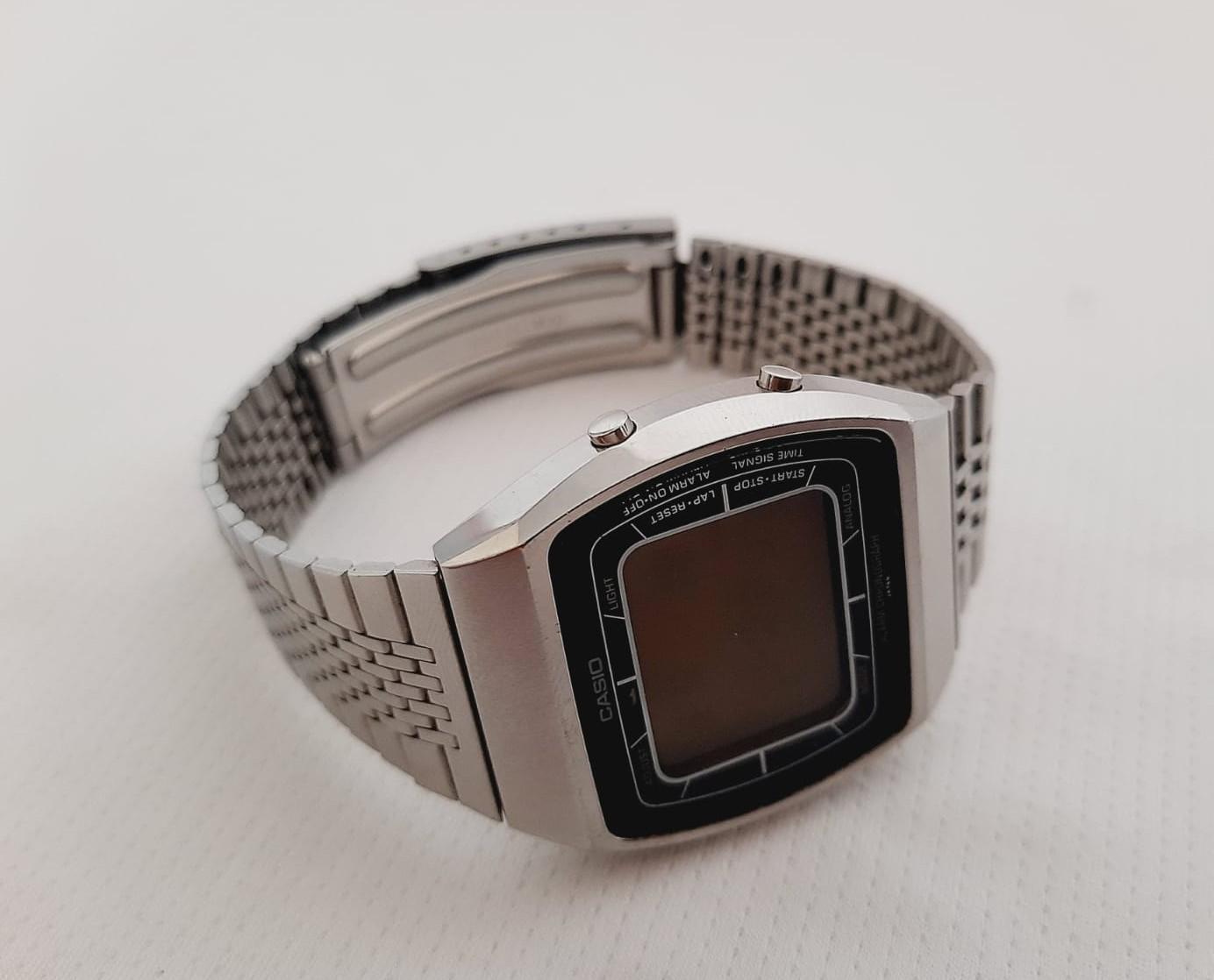 Casio 103 A203 Cuarzo Digital LCD, Blue Thunder, Alarma