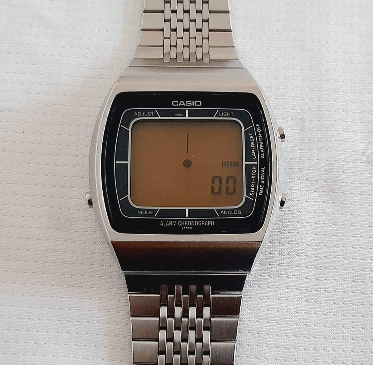 Casio 103 A203 Cuarzo Digital LCD, Blue Thunder, Alarma Cronógrafo