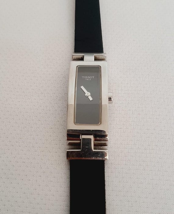 Precioso reloj suizo Tissot L830N para dama, acero inoxidable, 1853