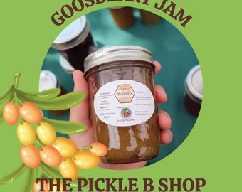 Gooseberry Jam 8 oz. LOW SUGAR Best gift idea, Mother’s Day gift idea, birthday gift, housewarming gift.