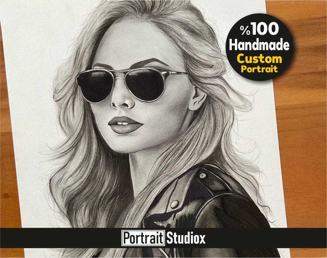 Custom Portrait Drawing - %100 Handmade - Hand Draw - Portrait Art From ...