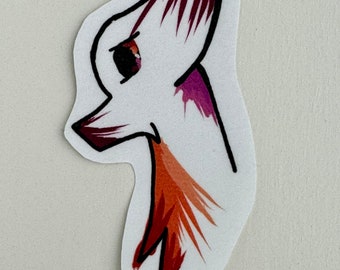 Handmade Vinyl Lesbian Fox Pride Sticker