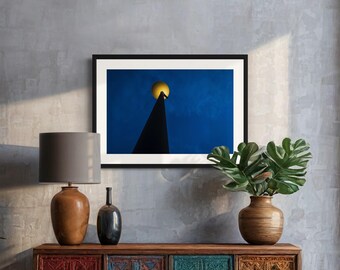 Lamp post at dusk, Fine Art Photo Print, Giclée Print