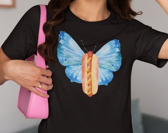 Hot Dog Shirt For Food Lovers Gift Idea Fast Food Lover Tshirt Weirdcore T-Shirt For Women Glizzy Shirt Hotdog Gift Idea Funny Hot Dog Tee