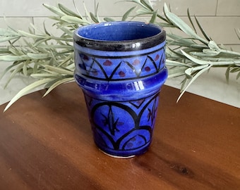 Marokkanische Keramik Tasse | Handgemacht & Handbemalt | Für Kaffee und Tee