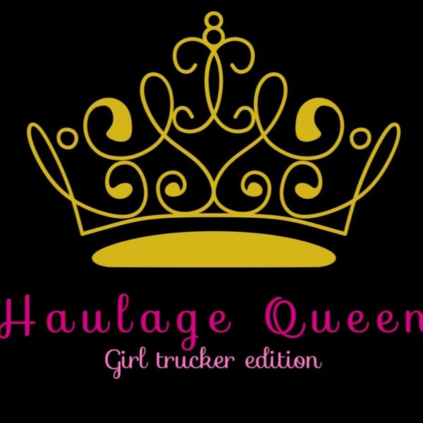 Haulage queen girl trucker hoodie