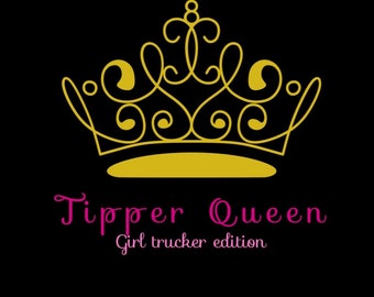 Haulage Queen / Tipper Queen Girl Trucker Hoodie