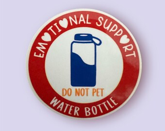 Emitional Support water bottle sticker-sticker for waterbottles