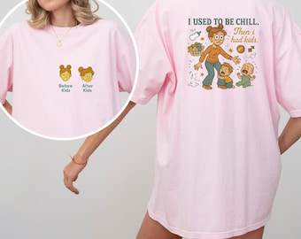 Lustiges Mama T-Shirt: Chaotische Mama Leben sarkastisch Komfort Farben Tee